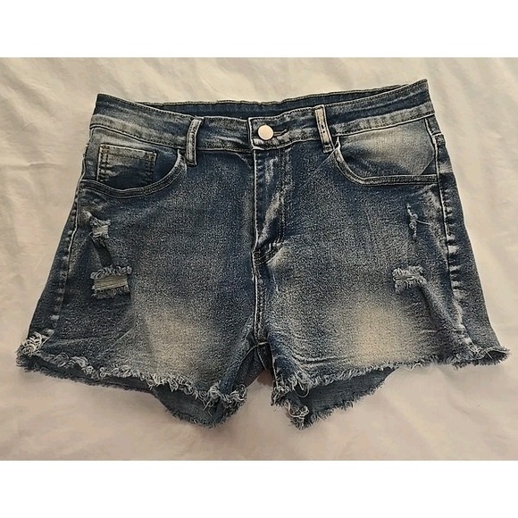 Jessica Pants - Jessica‎ Jeans Women's Large Stretch Denim Shorts